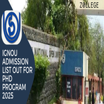 IGNOU Admission List Out For PhD Program 2025